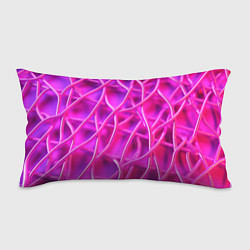 Подушка-антистресс Розовые абстрактные трубочки, цвет: 3D-принт