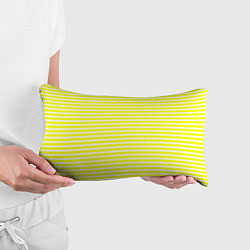 Подушка-антистресс Жёлтый с белыми полосками, цвет: 3D-принт — фото 2