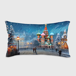 Подушка-антистресс Новогодняя Москва, цвет: 3D-принт