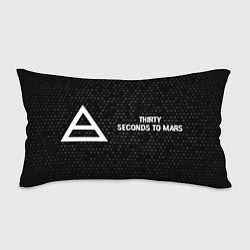 Подушка-антистресс Thirty Seconds to Mars glitch на темном фоне по-го, цвет: 3D-принт