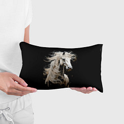 Подушка-антистресс Лошадь белая в ночи, цвет: 3D-принт — фото 2