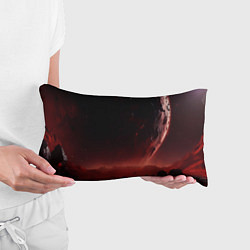 Подушка-антистресс Красно черная космическая планета, цвет: 3D-принт — фото 2