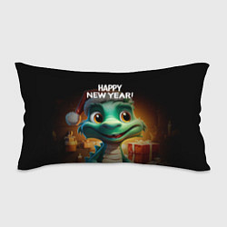 Подушка-антистресс Happy new year green drogon, цвет: 3D-принт