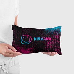Подушка-антистресс Nirvana - neon gradient по-горизонтали, цвет: 3D-принт — фото 2