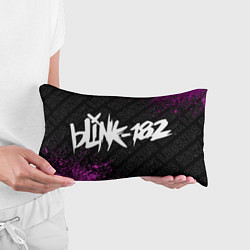 Подушка-антистресс Blink 182 rock legends по-горизонтали, цвет: 3D-принт — фото 2