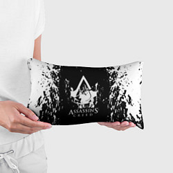 Подушка-антистресс Assassins Creed белые краски, цвет: 3D-принт — фото 2