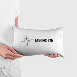 Подушка-антистресс Megadeth glitch на светлом фоне по-горизонтали, цвет: 3D-принт — фото 2