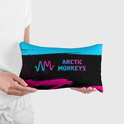 Подушка-антистресс Arctic Monkeys - neon gradient по-горизонтали, цвет: 3D-принт — фото 2
