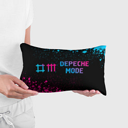 Подушка-антистресс Depeche Mode - neon gradient по-горизонтали, цвет: 3D-принт — фото 2