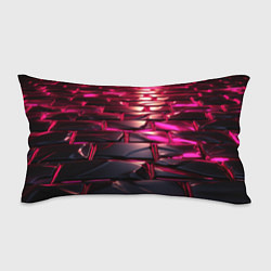 Подушка-антистресс Неоновые фиолетовые и розовые камни, цвет: 3D-принт
