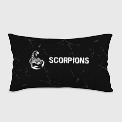 Подушка-антистресс Scorpions glitch на темном фоне по-горизонтали, цвет: 3D-принт