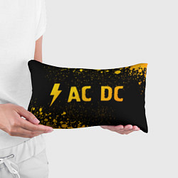 Подушка-антистресс AC DC - gold gradient по-горизонтали, цвет: 3D-принт — фото 2