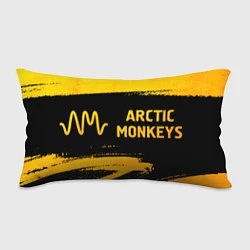 Подушка-антистресс Arctic Monkeys - gold gradient по-горизонтали, цвет: 3D-принт