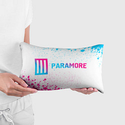 Подушка-антистресс Paramore neon gradient style по-горизонтали, цвет: 3D-принт — фото 2