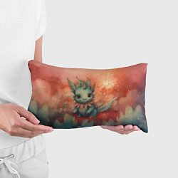 Подушка-антистресс Праздничный дракон с искрами, цвет: 3D-принт — фото 2