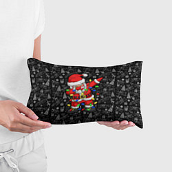 Подушка-антистресс Санта Клаус с гирляндой, цвет: 3D-принт — фото 2