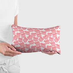 Подушка-антистресс Узор с розовыми бантами в горошек, цвет: 3D-принт — фото 2