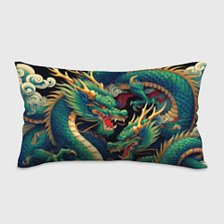 Подушка-антистресс Два Японских дракона - ирезуми, цвет: 3D-принт