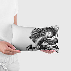 Подушка-антистресс Морда дракона - ирезуми, цвет: 3D-принт — фото 2