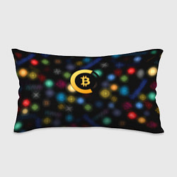 Подушка-антистресс Bitcoin logo criptomoney, цвет: 3D-принт
