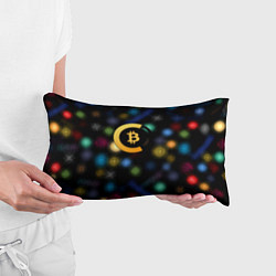 Подушка-антистресс Bitcoin logo criptomoney, цвет: 3D-принт — фото 2