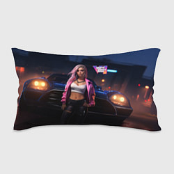 Подушка-антистресс GTA 6 девушка у машины, цвет: 3D-принт