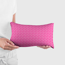 Подушка-антистресс Паттерн маленький сердечки розовый, цвет: 3D-принт — фото 2