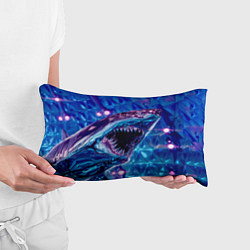 Подушка-антистресс Фиолетовая акула, цвет: 3D-принт — фото 2