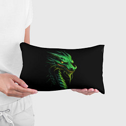 Подушка-антистресс Зеленый дракон иллюстрация, цвет: 3D-принт — фото 2