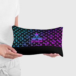 Подушка-антистресс Митсубиси неоновый градиент значки, цвет: 3D-принт — фото 2