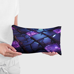 Подушка-антистресс Фиолетовые неоновые плиты, цвет: 3D-принт — фото 2