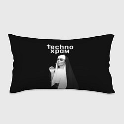 Подушка-антистресс Techno храм монашка надменный взгляд, цвет: 3D-принт