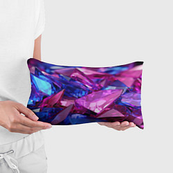 Подушка-антистресс Розовые и синие битые стекла, цвет: 3D-принт — фото 2