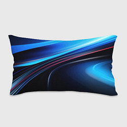 Подушка-антистресс Синяя и черная абстракция геометрическая