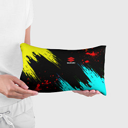 Подушка-антистресс Suzuki краски абстрактные, цвет: 3D-принт — фото 2