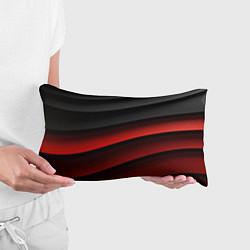 Подушка-антистресс Черно-красный объемный градиент, цвет: 3D-принт — фото 2