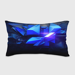 Подушка-антистресс Black blue background abstract, цвет: 3D-принт