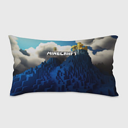Подушка-антистресс Minecraft лого и горы, цвет: 3D-принт