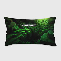 Подушка-антистресс Minecraft logo зеленые кубики, цвет: 3D-принт