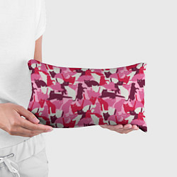 Подушка-антистресс Розовый кошачий камуфляж, цвет: 3D-принт — фото 2