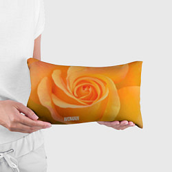 Подушка-антистресс Оранжевая роза - woman, цвет: 3D-принт — фото 2