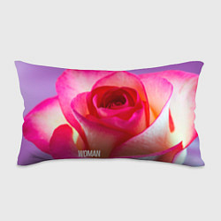 Подушка-антистресс Розовая роза - woman, цвет: 3D-принт