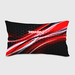 Подушка-антистресс Tekken 8 огненное лого файтинг, цвет: 3D-принт