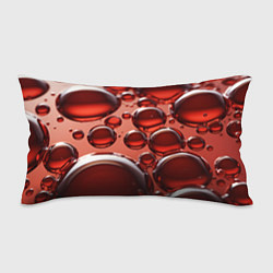 Подушка-антистресс Крупные красные капли, цвет: 3D-принт