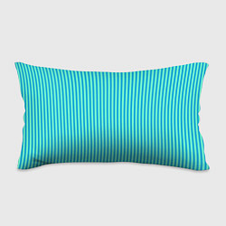 Подушка-антистресс Зелёно-голубой полосатый, цвет: 3D-принт