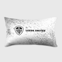 Подушка-антистресс Leeds United sport на светлом фоне по-горизонтали, цвет: 3D-принт