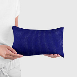 Подушка-антистресс Тёмный синий паттерн мелкие полосочки, цвет: 3D-принт — фото 2