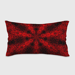 Подушка-антистресс Мандала абстрактная красно-чёрный, цвет: 3D-принт