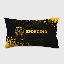 Подушка-антистресс Sporting - gold gradient по-горизонтали, цвет: 3D-принт