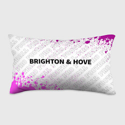 Подушка-антистресс Brighton pro football по-горизонтали, цвет: 3D-принт